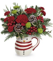 Send A Hug Sweet Frosty Bouquet from Swindler and Sons Florists in Wilmington, OH
